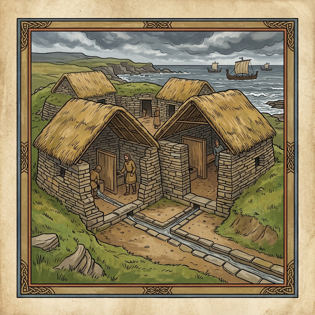 Early latrine at Skara Brae – a Viking-era illustration of hygiene and the sewage system