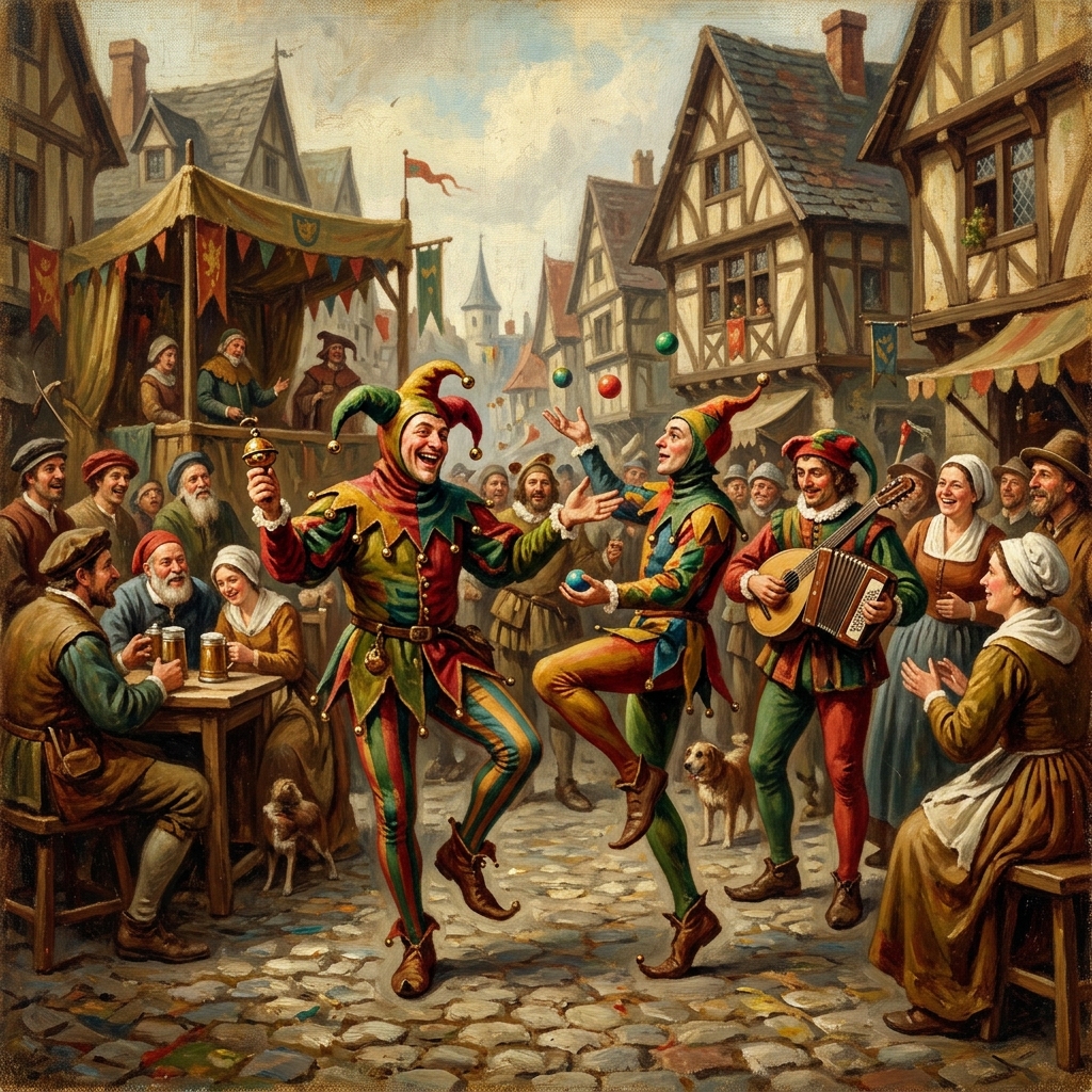 Court jesters and street performers – colourful entertainers living under medieval laws