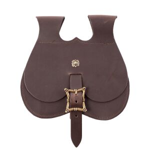 Medieval kidney bag in black or brown