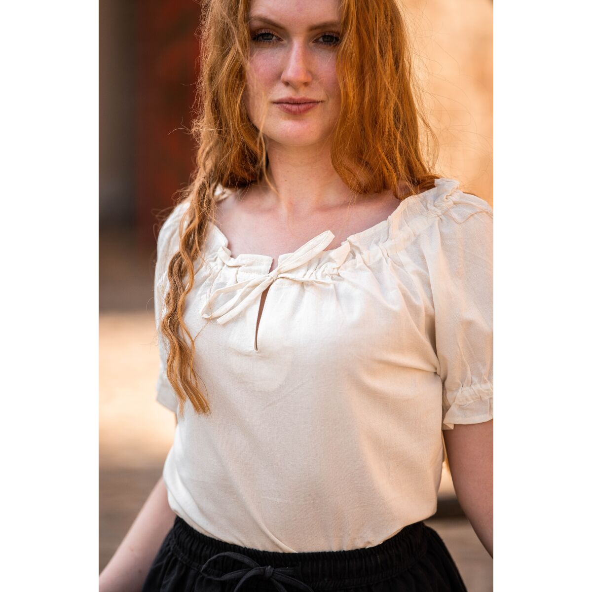 Medieval Summer Blouse "Otilia" Nature L