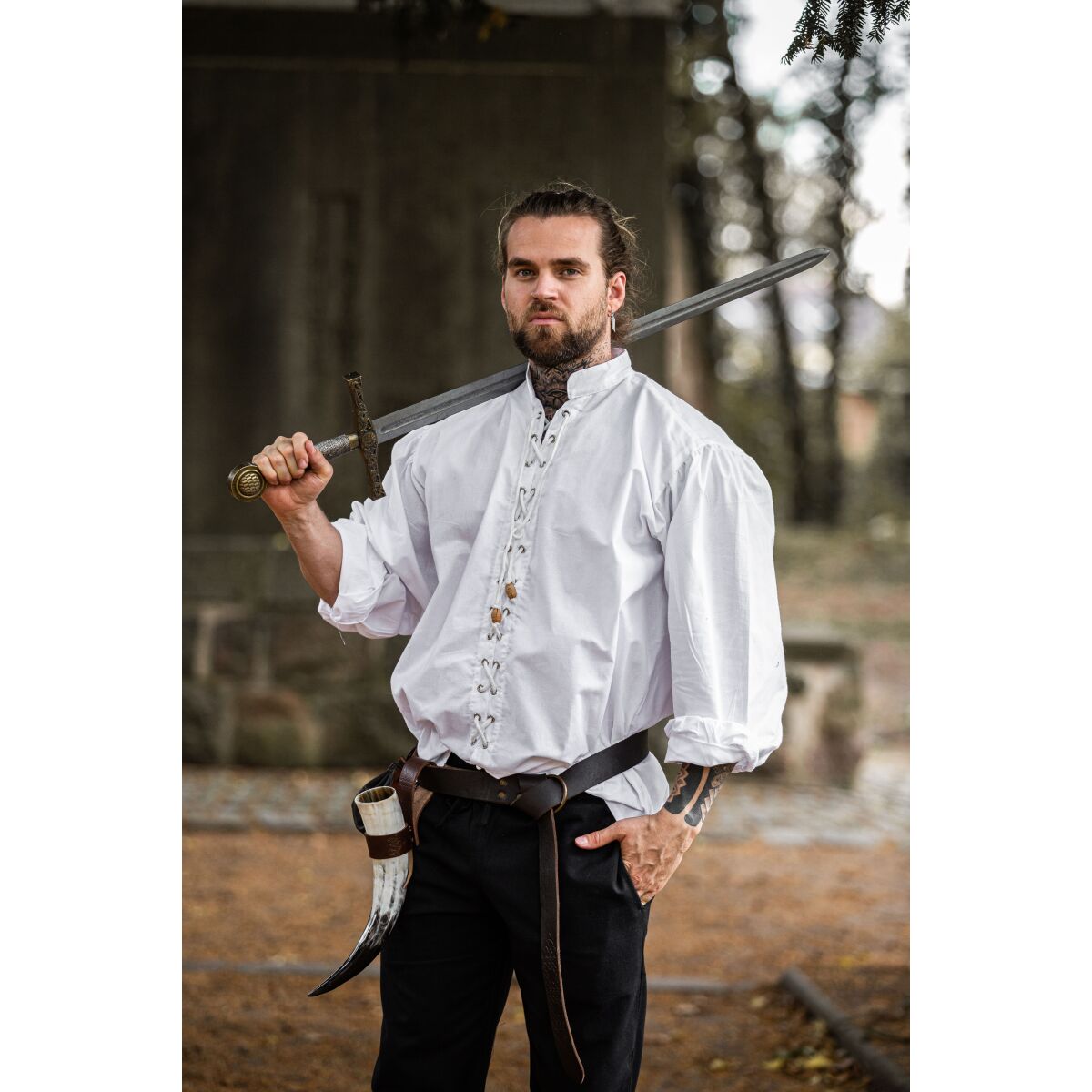 Laced shirt White "Dagwin" S