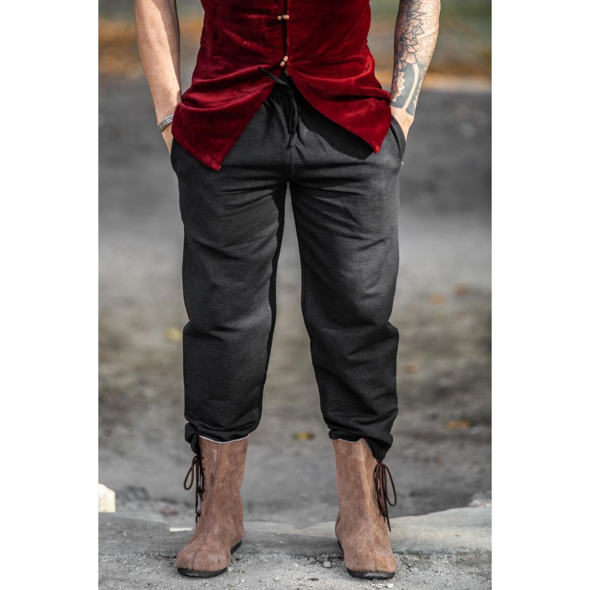 Medieval trousers "Jören" Black XXXL