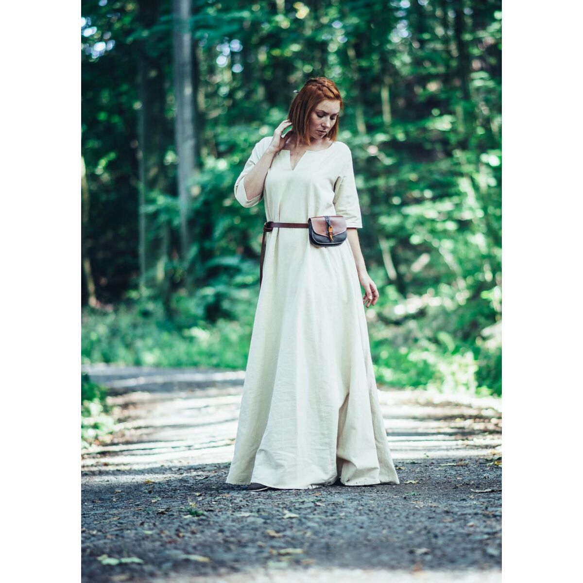 Short sleeve underdress "Silja" - Hemp M