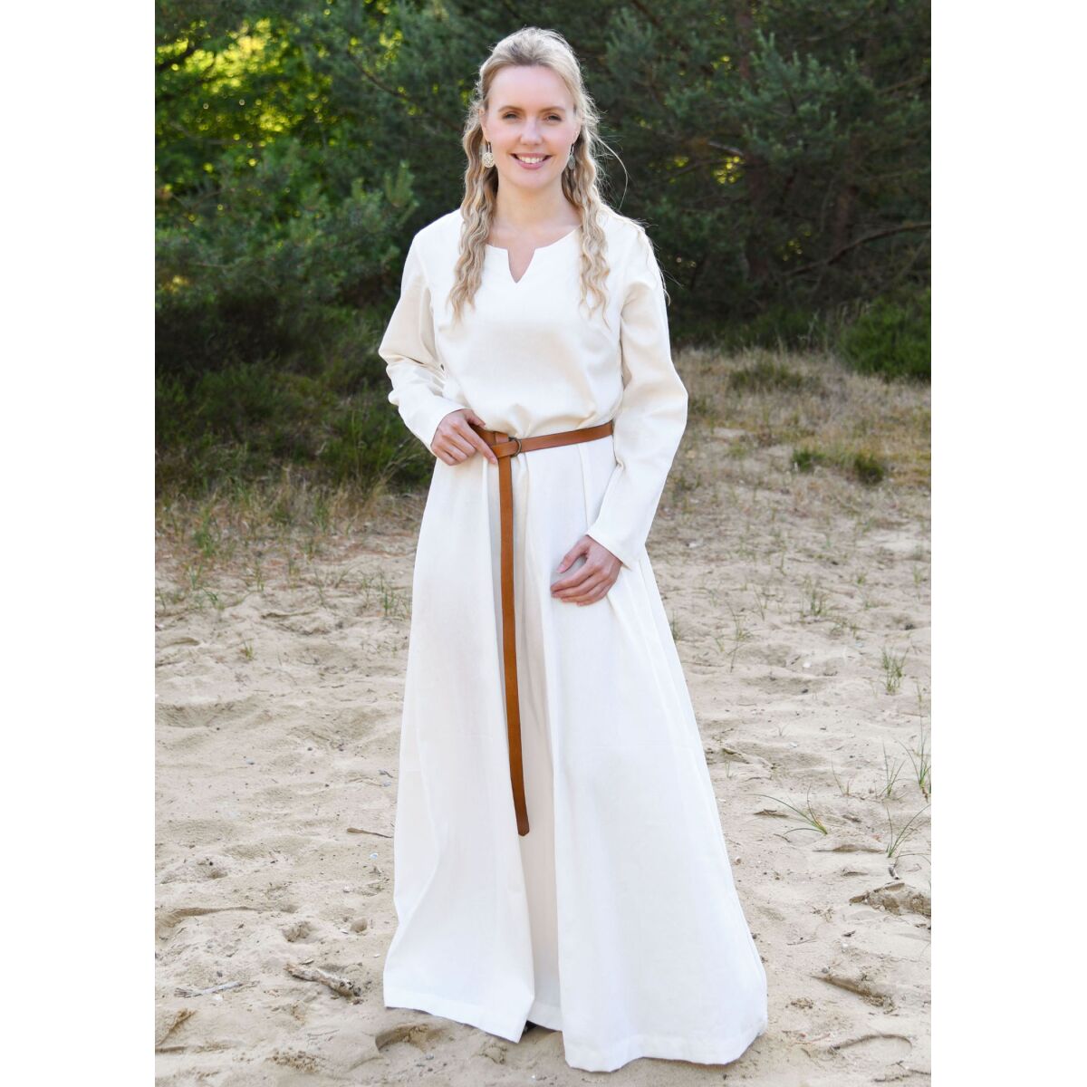 Lightweight medieval dress, Viking dress, natural "Milla" XL