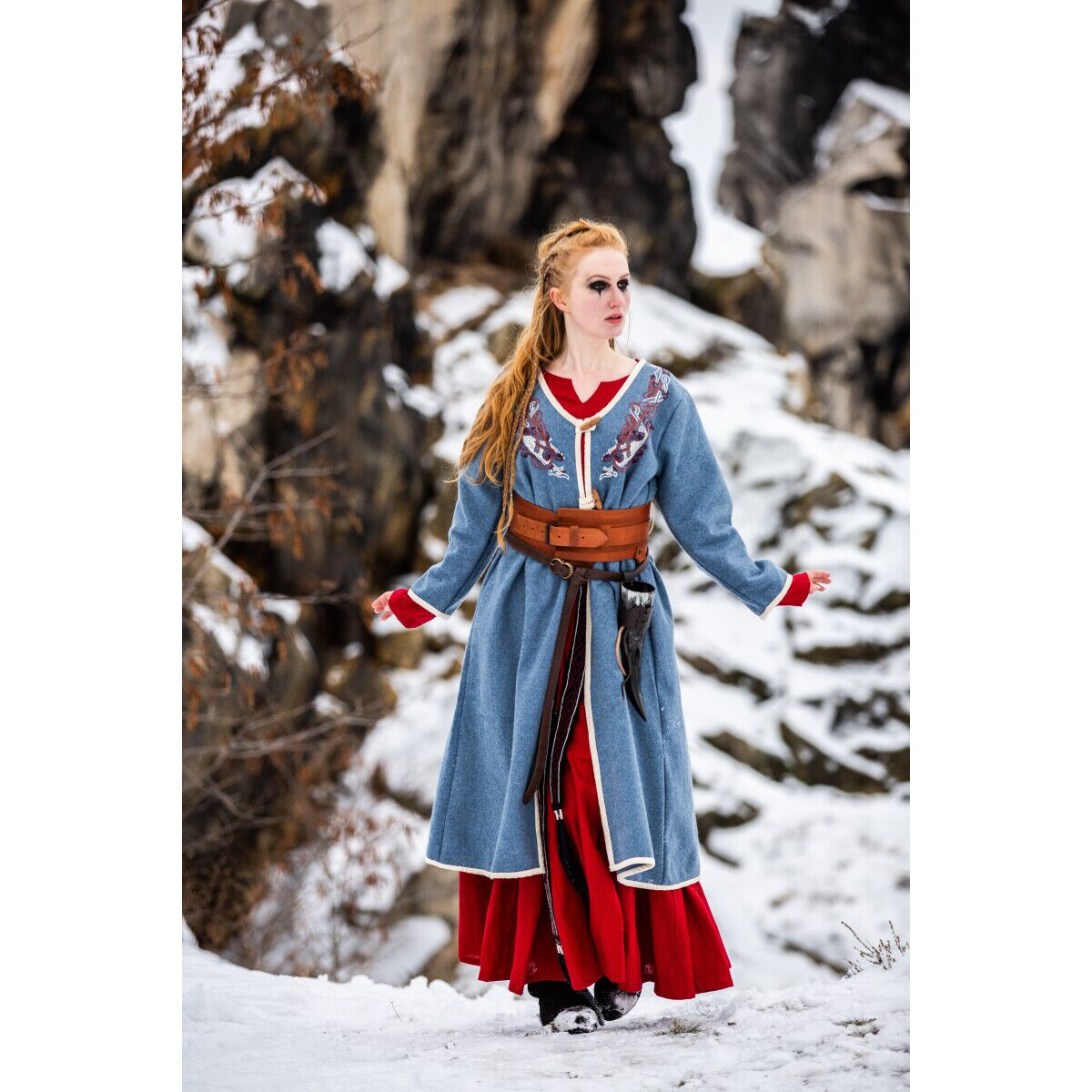 Viking Birka coat dove blue "Skadi" XXXL