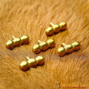The Ellipses Pure Solid Brass Leather Mounts Set of 5 Functional Accessory