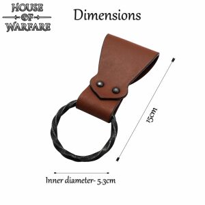 Leather Ring Frog for Axes Swords and Daggers