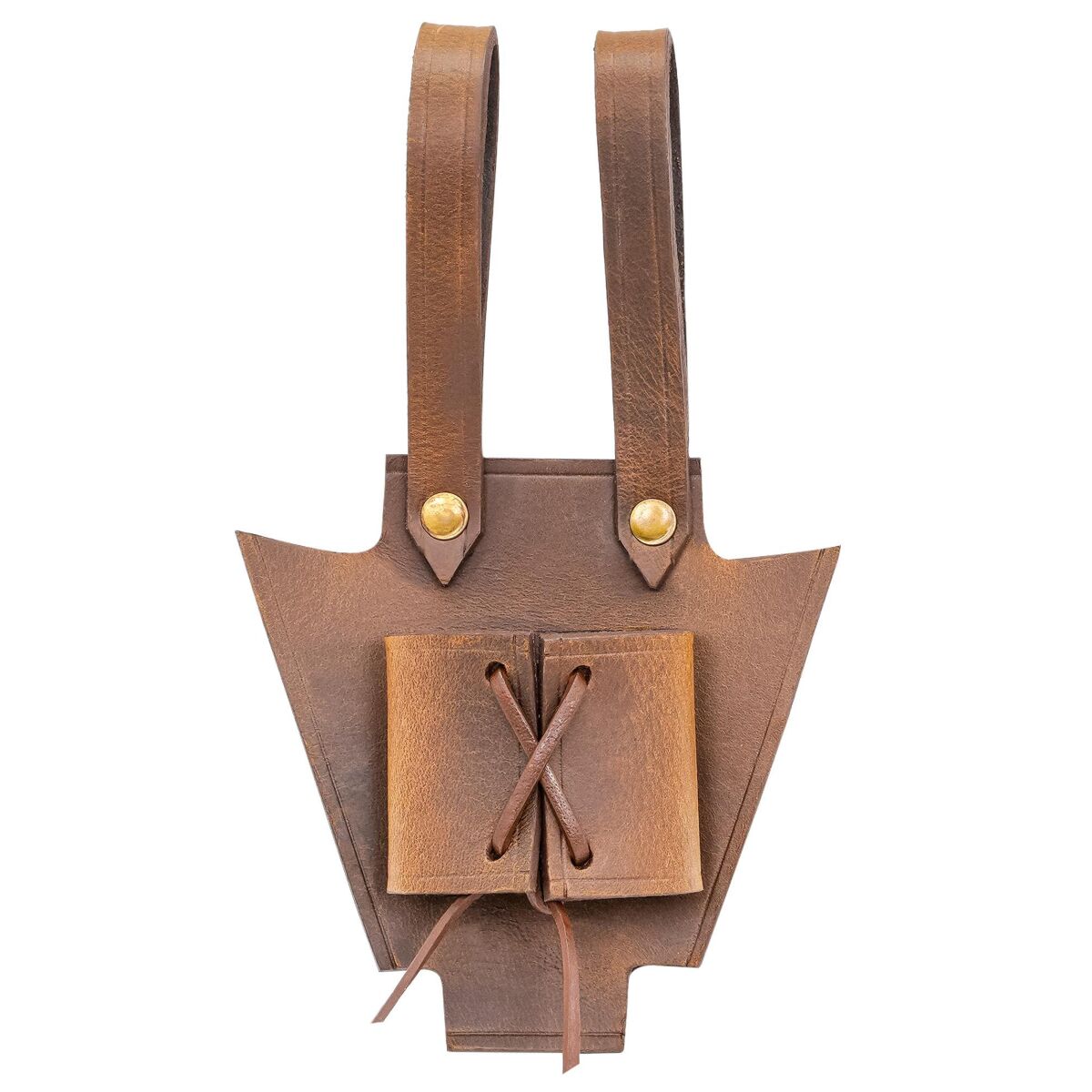 Medieval Genuine Leather Frog for your Dagger and Sword - Brown
