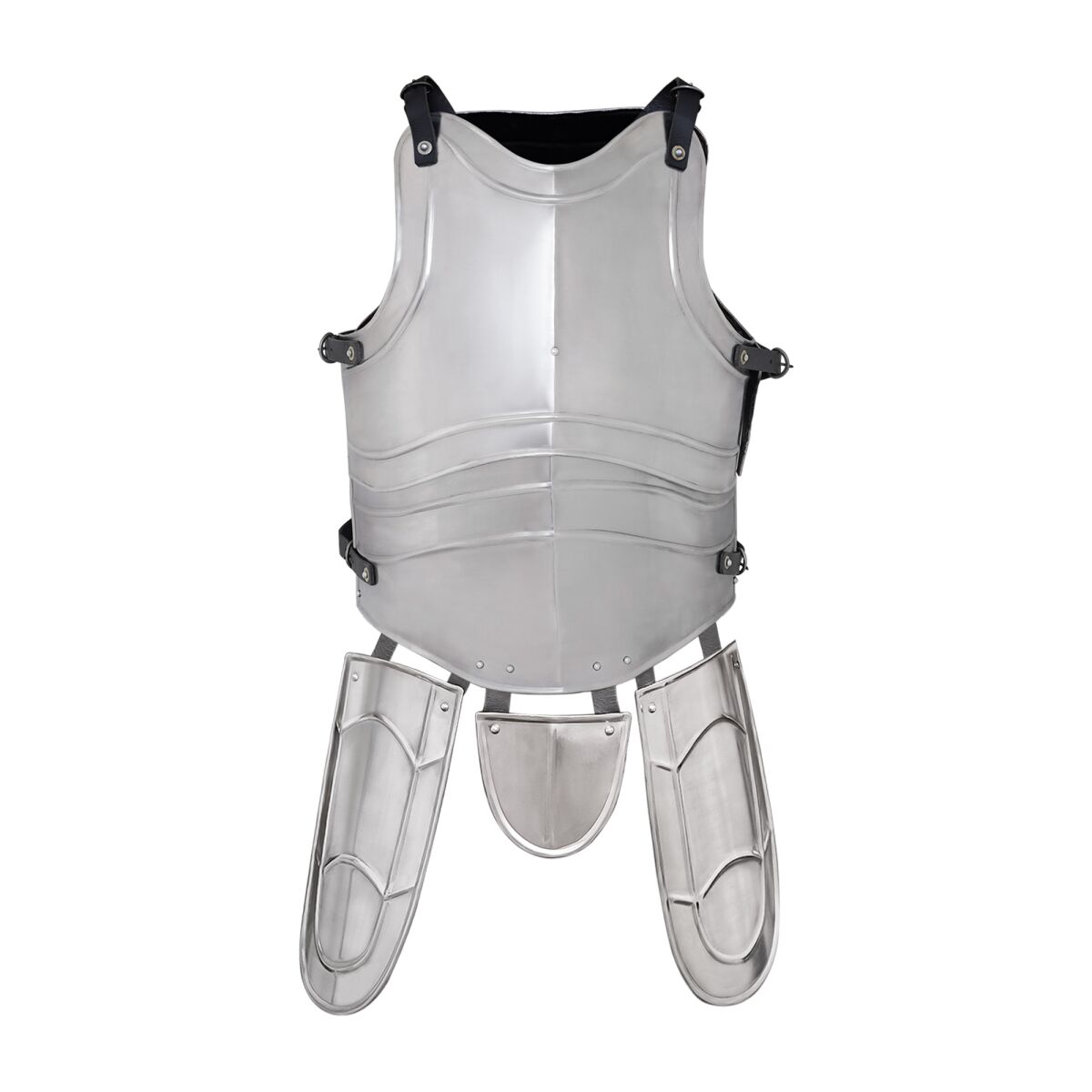 Medieval Fantasy Steel Cuirass with Tassets - Polish, Large
