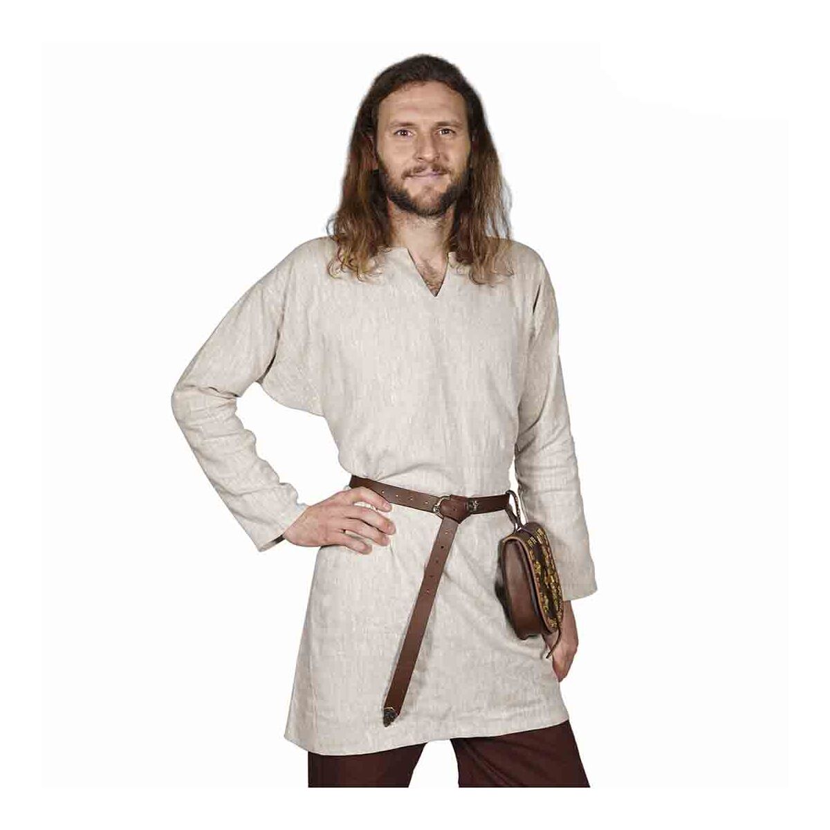 Viking linen tunic natural “Erik” L