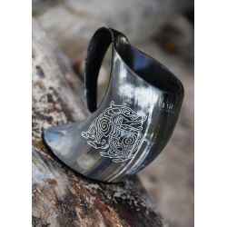 Beer mug made from horn - "dragon"