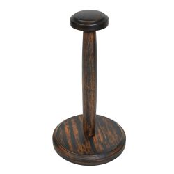 Hardwood helmet stand darkbrown approx. 36 cm (14 inches)