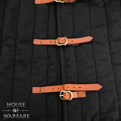 Medieval padded gambeson, black