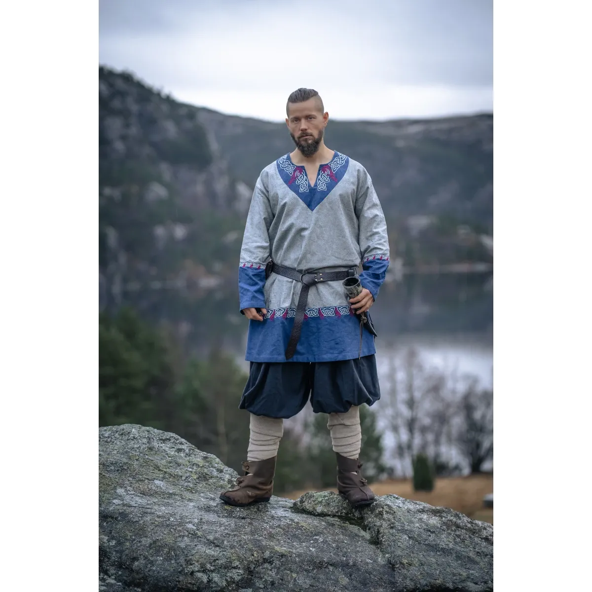 Viking Tunic Grey Unisex “Freydis” L/XL