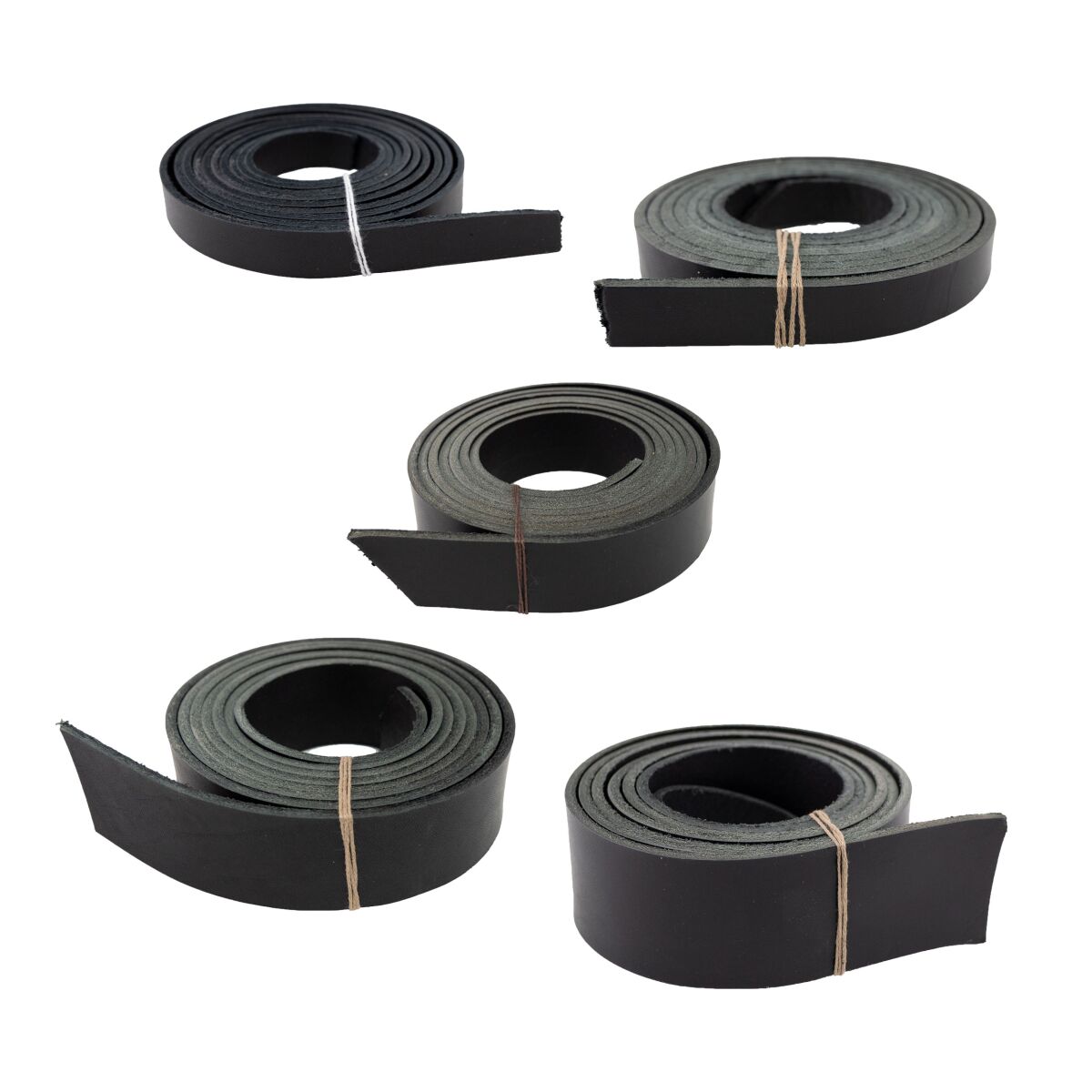 Leather strap, approx. 140 cm, for belts, vegetable-tanned, 