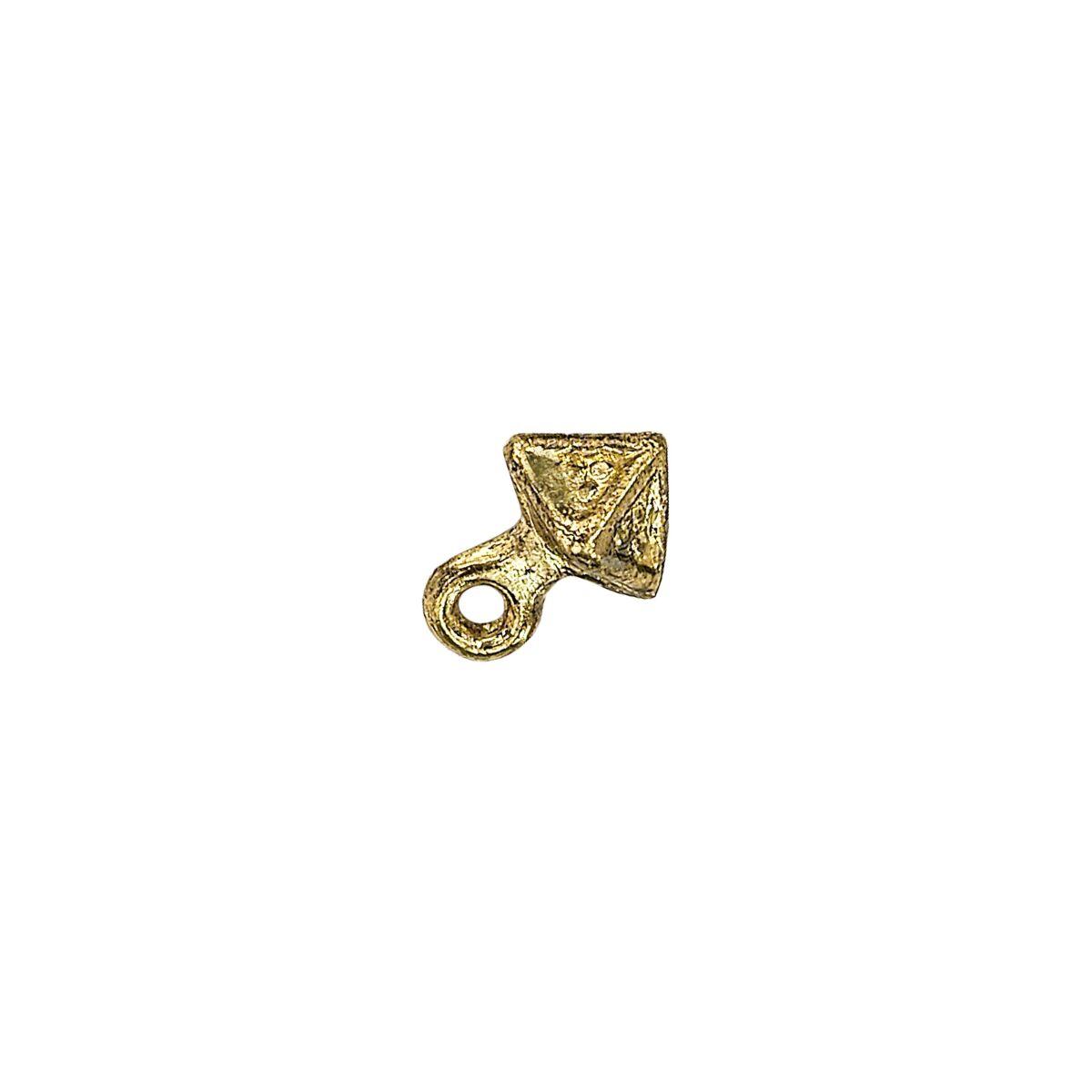 Late medieval brass knob pyramid shape 1 piece