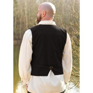 Medieval waistcoat, black, cotton