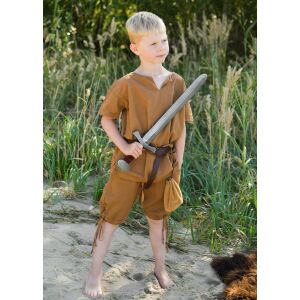 Mini wooden sword – Viking children’s sword with a painted leather hilt