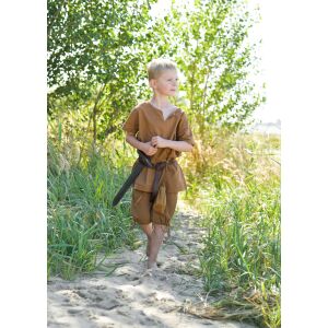 Mini wooden sword – Viking children’s sword with a painted leather hilt