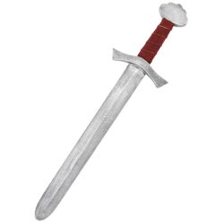 Mini wooden sword – Viking children’s sword with a painted leather hilt