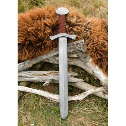 Mini wooden sword – Viking children’s sword with a painted leather hilt