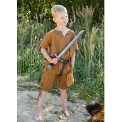 Mini wooden sword – Viking children’s sword with a painted leather hilt