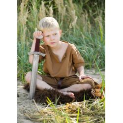 Mini wooden sword – Viking children’s sword with a painted leather hilt