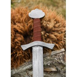 Mini wooden sword – Viking children’s sword with a painted leather hilt
