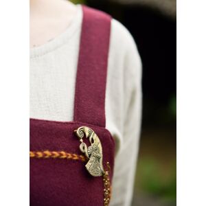 "Forseti" Viking over-dress, 100% wool, burgundy