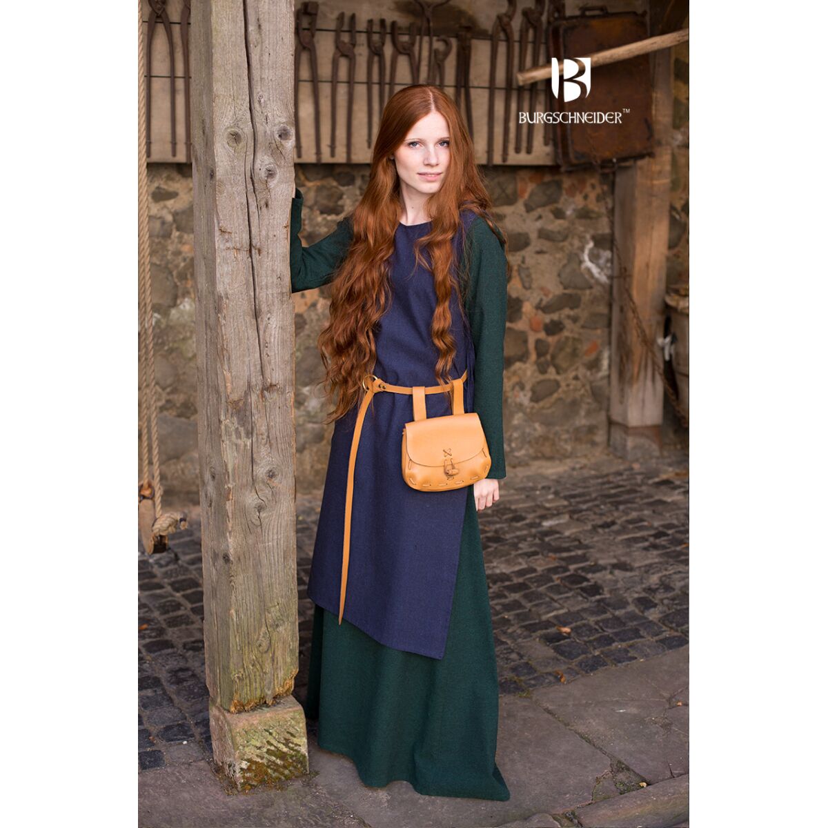 Dress Haithabu blue S