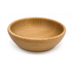 Wooden bowl 19.5cm (7.68 inches) diameter made of beech wood