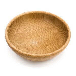 Wooden bowl 19.5cm (7.68 inches) diameter made of beech wood