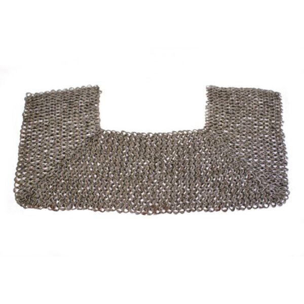 Chainmail collar, flat rings with wedge rivets, Ø 8mm, steel
